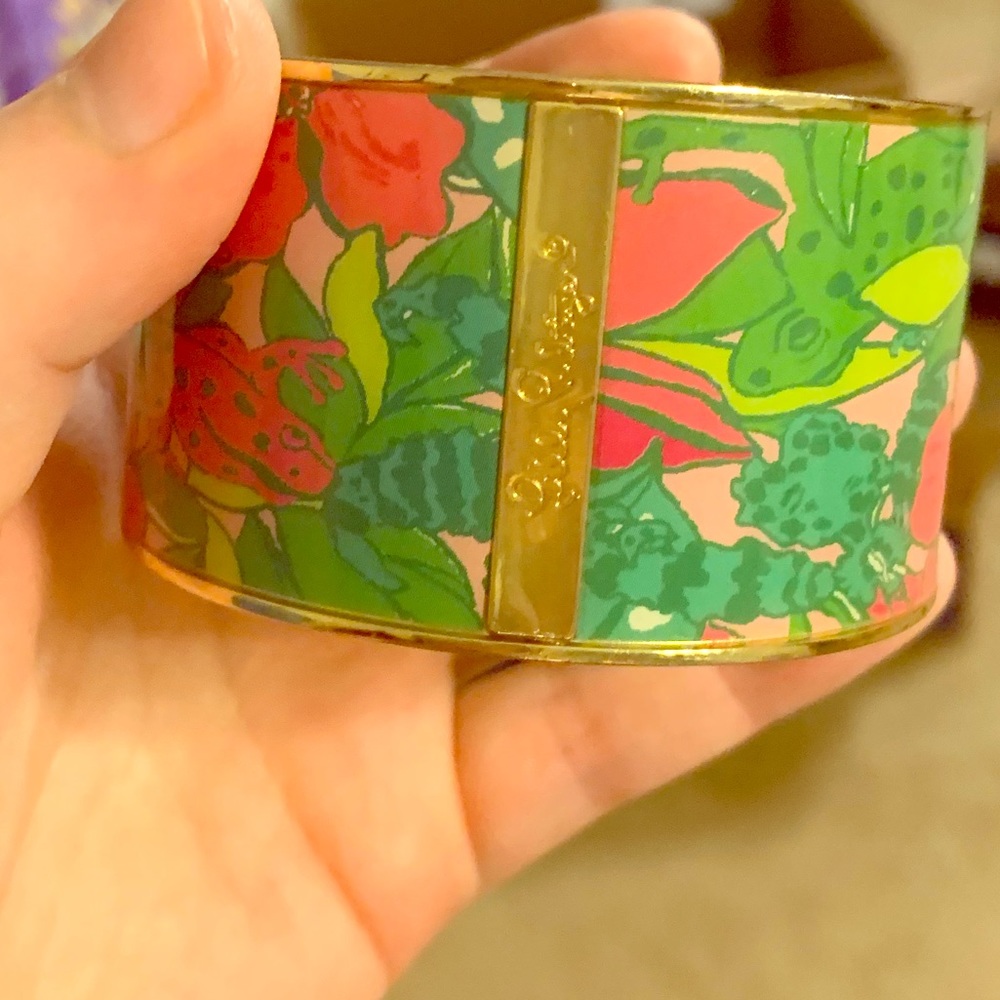 Lily Pulitzer Lillys Pink Skip On It Bangle